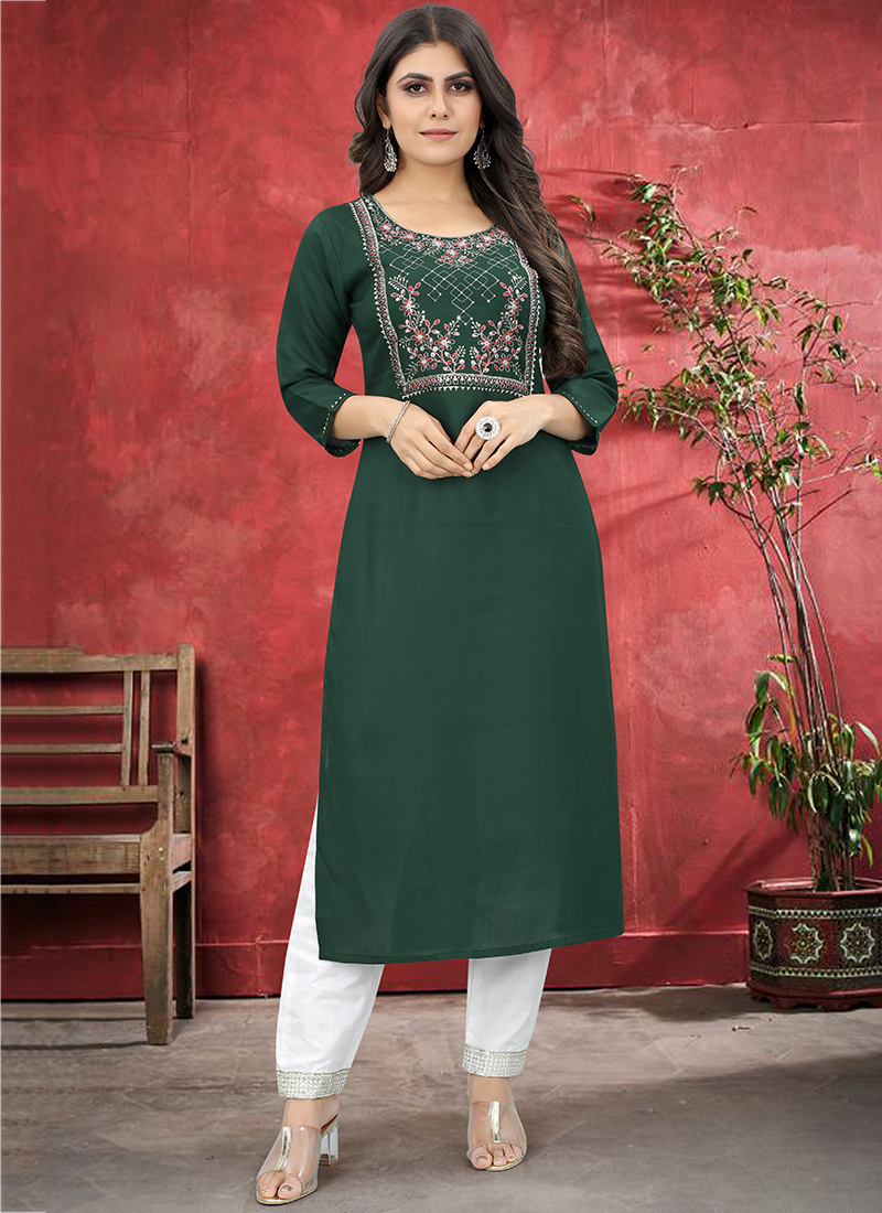 Buy any kids Women's Beautiful Anarkali Long Dress and 3/4th Bell Sleeve  Fully Stitched Plain Solid Design Georgette Ladies Kurti and Ankle Length  with Tops for Girls Long Kurti (M-2098_ Brown_ S)