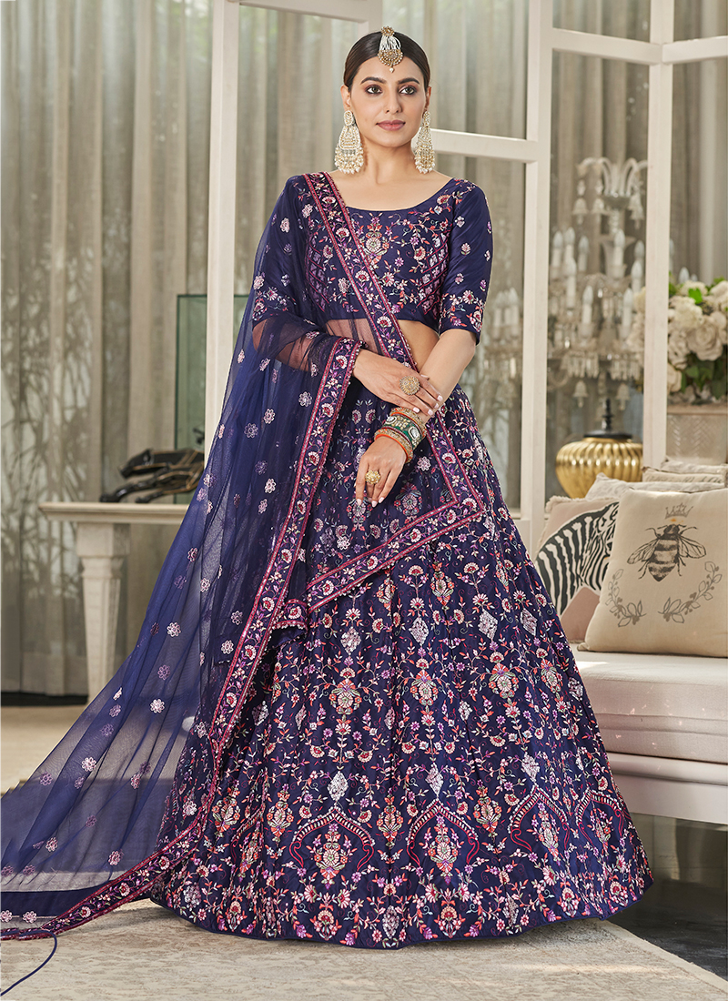 Buy Wholesale Wedding Bridal Lehenga Choli | Lehengas Online Supplier USA:  Fancy and Thread Work