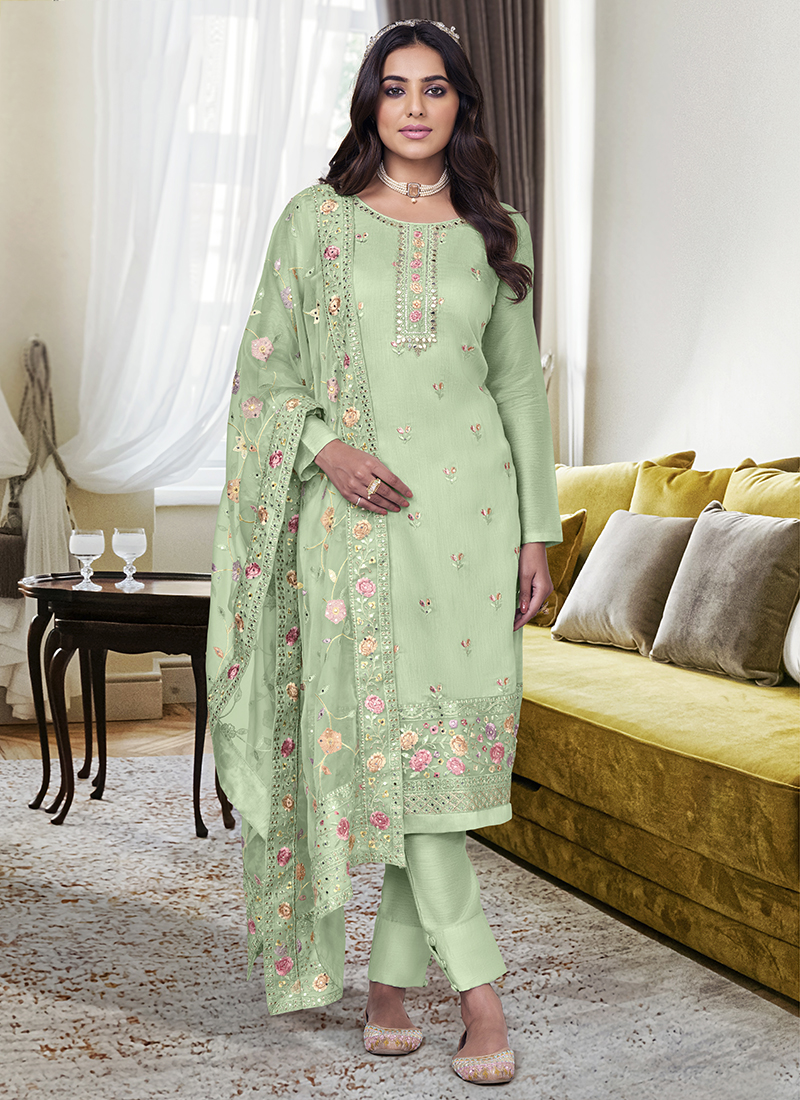 pista color salwar suit