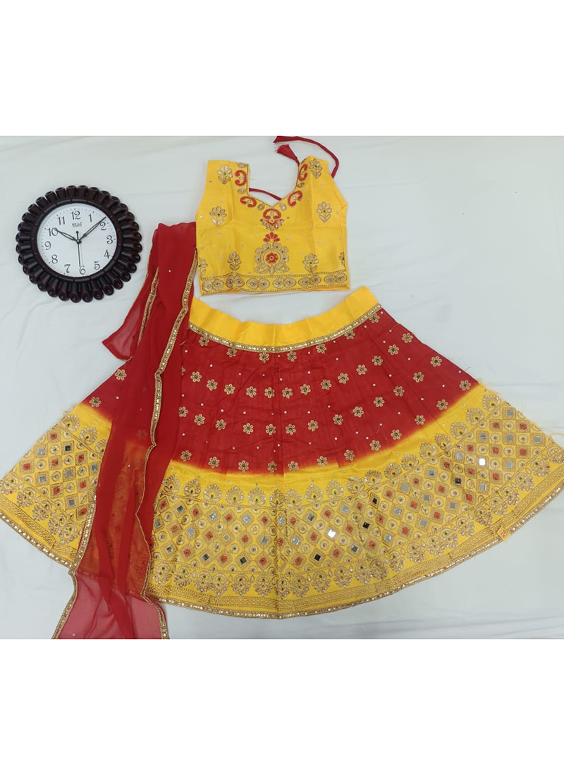 Jaipuri Mirror Work Kids Lehenga Choli - 28 No. in Jaipur at best price by  Classic - The Fashion Hub - Justdial