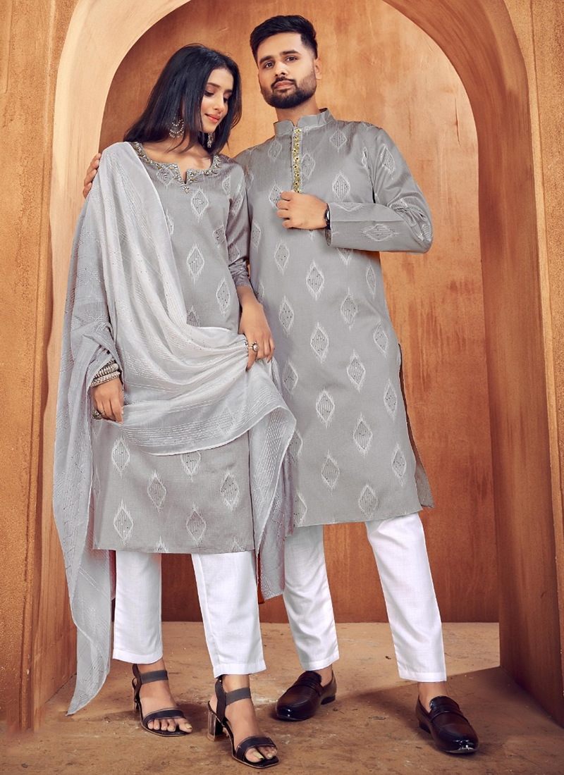 kurta pajama dress Party wear indian for men silk India fashion clothing Maple Clothing Inc lightweight cotton kurtas in pastel shades or subtle patterns are ideal Couple Kurta Pajama Pajamas Couple