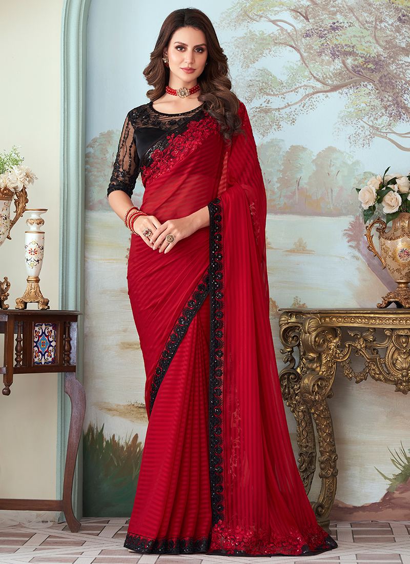 Work sarees party on sale wear