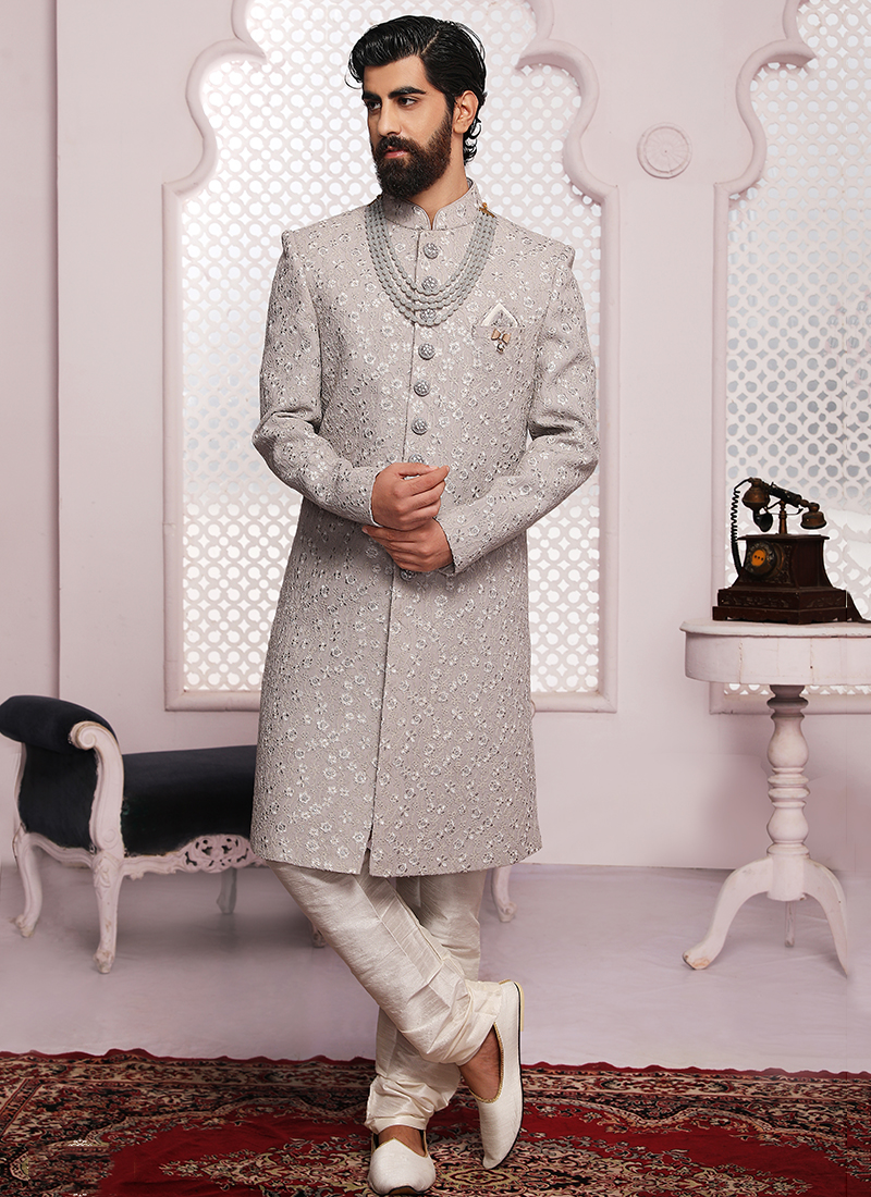 sherwani with peshawari salwar