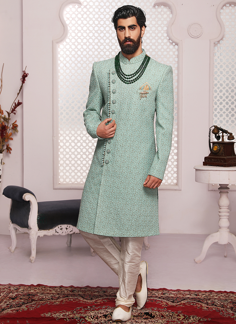 sherwani with peshawari salwar