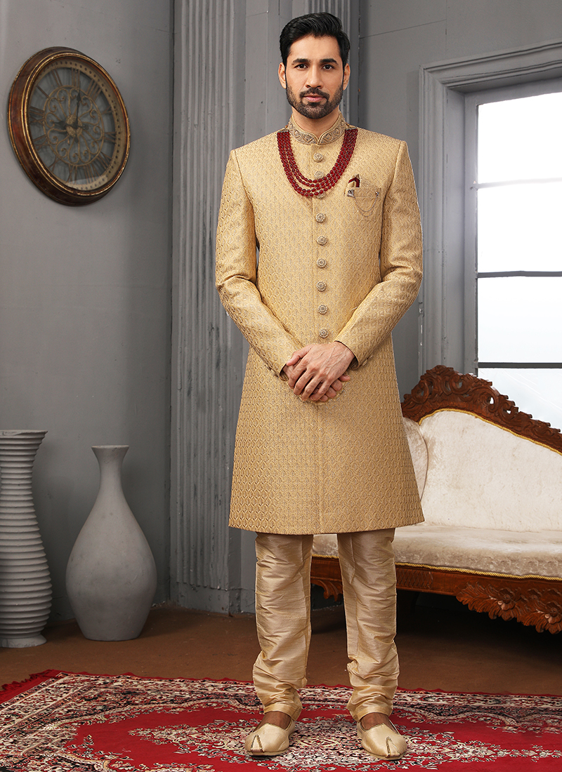 sherwani with peshawari salwar