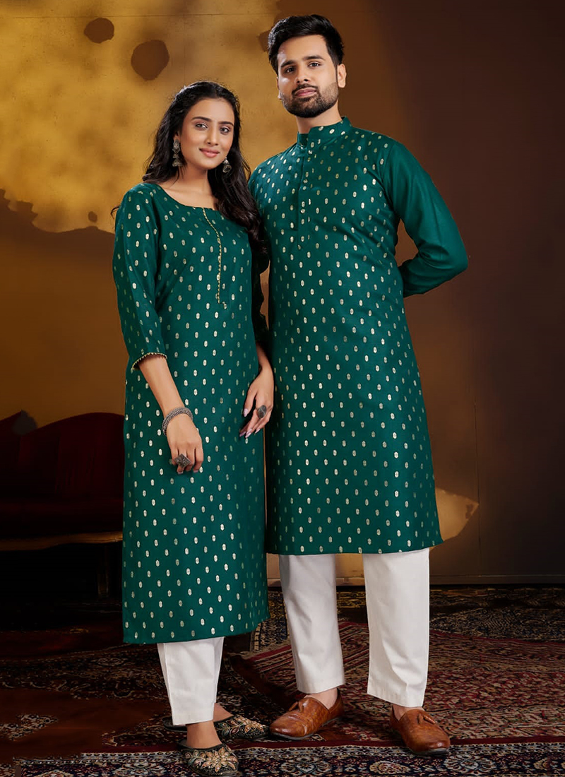 Blue Hills Present Couple Matching Printed Shirt And Kurti Pattern On  Wholesale