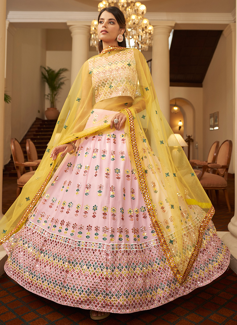 Georgette Wedding Wear Gota Patti Lehenga, Size: Free Size, With Blouse at  Rs 2160 in Sikar