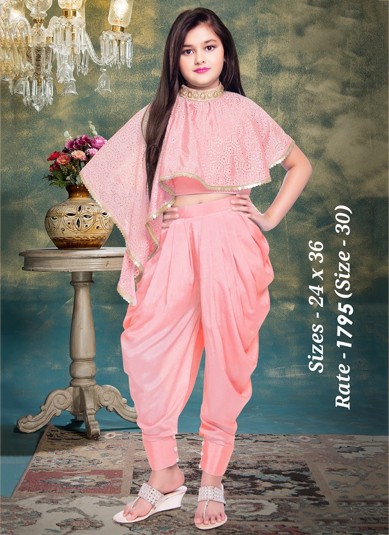 Dhoti dress with crop top on sale