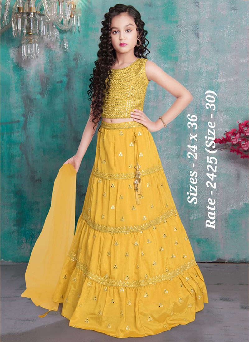 Buy online Bandhani Gota Patti Work Lehenga from ethnic wear for Women by M  Rastogi And Sons for ₹4200 at 40% off | 2024 Limeroad.com
