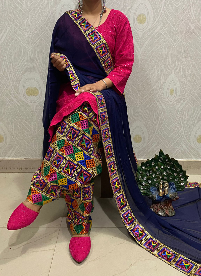 Shree fabs Shagun festival collection designer Phulkari salwar suit  catalogue in wholesale price