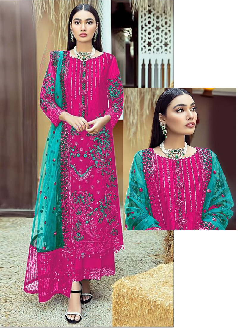 DS102 Heavy Embroidery Traditional Wear Pakistani Suits Collection Catalog