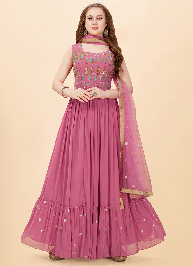Beautiful hand work anarkali gown  Indian gown design Party wear  indian dresses Long dress design