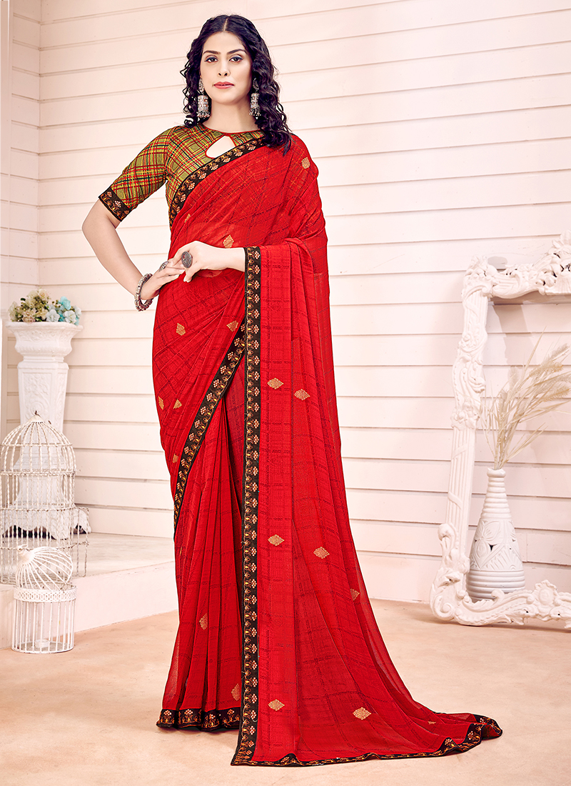 Classic Black Color Daily Wear Saree