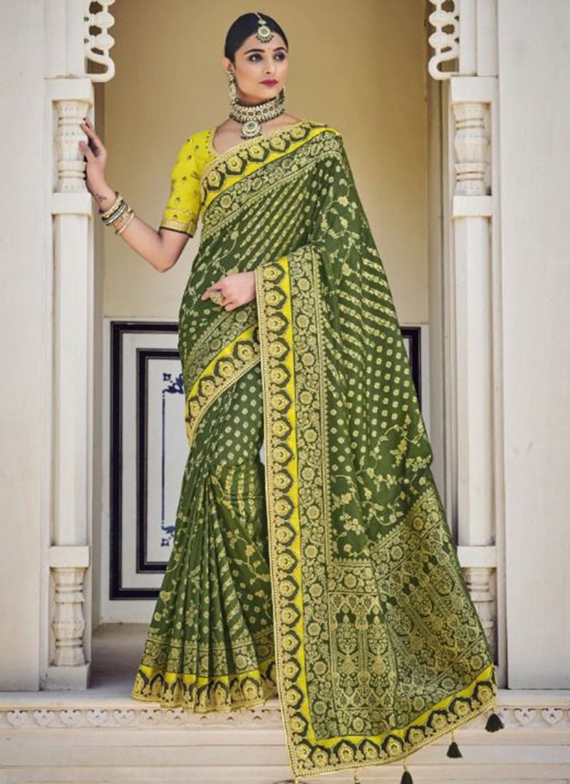 Light Green Colour Rutba Vol 7 Wedding Wear Wholesale Silk Sarees 13460 -  The Ethnic World