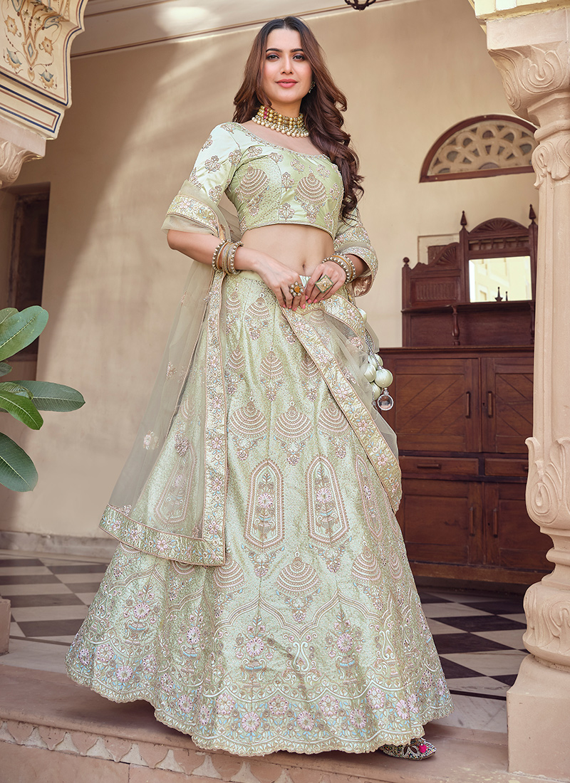 Buy Blue Navratri Crepe Lehenga Choli Online for Women in USA