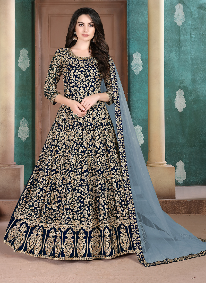 QUICMART Anarkali Gown Price in India - Buy QUICMART Anarkali Gown online  at Flipkart.com