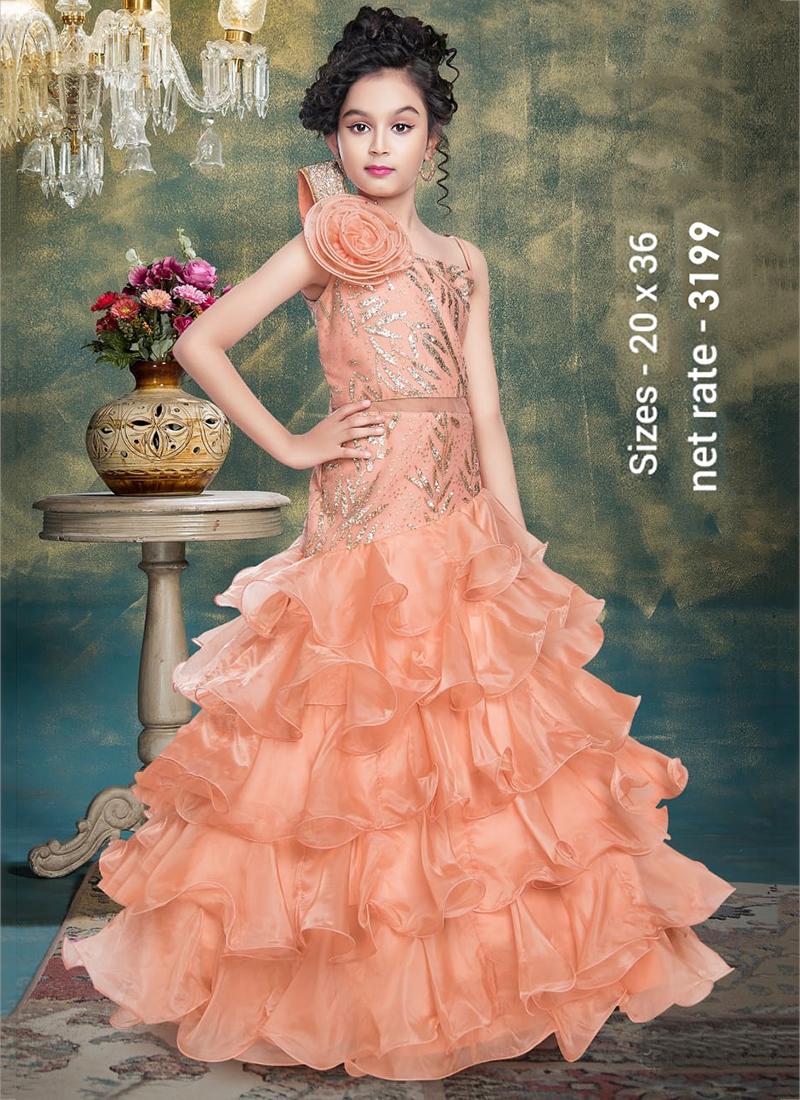 Beautiful 4 - 5 - 6 years Designer Girls Birthday Dresses