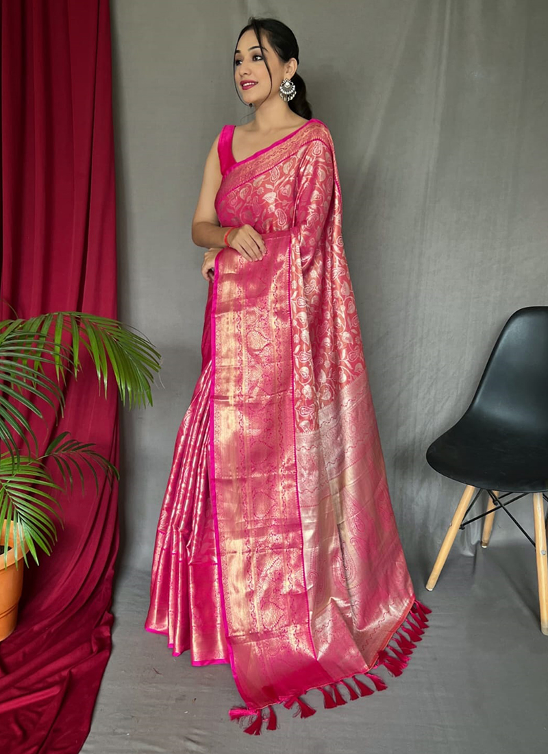 party wear kanjivaram saree