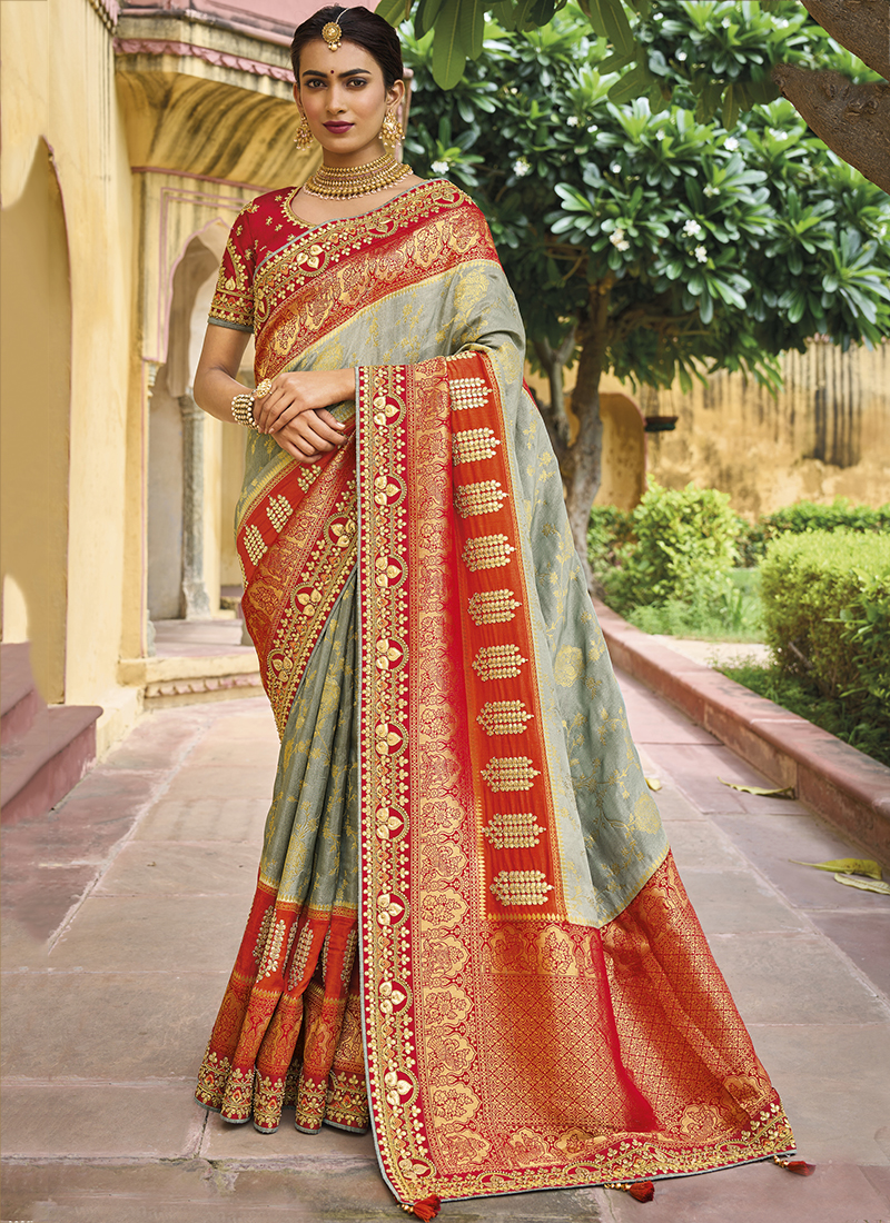 Party wear Special Design Net Heavy Embroidery work Saree with Blouse  Piece(K598) at Rs 1745 | Wedding Embroidery Saree in Surat | ID: 21902370288