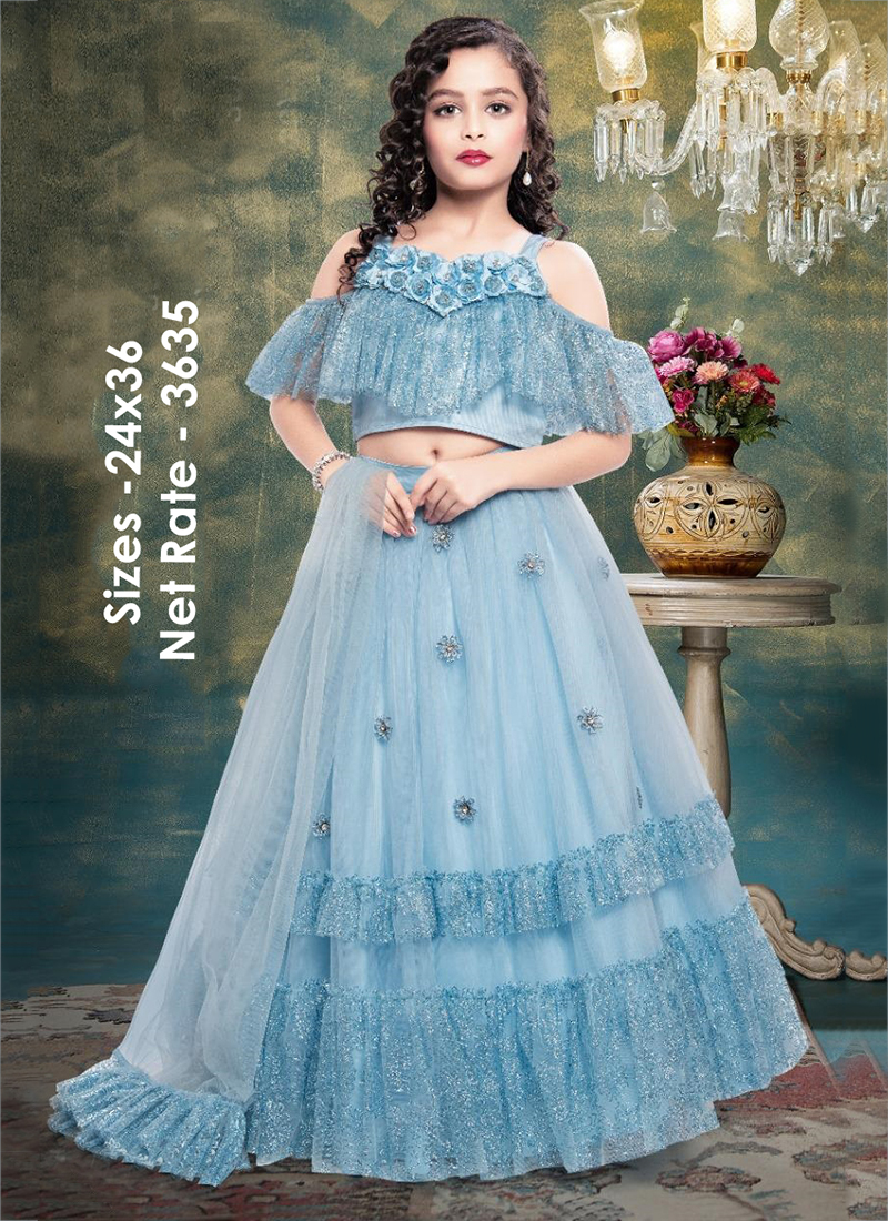 Stylishta Aaradhana Vol 33 Georgette Designer Ready Made Kids Wear Lehenga  Choli Wholesaler Surat