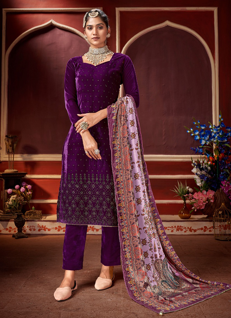 swarovski work salwar kameez