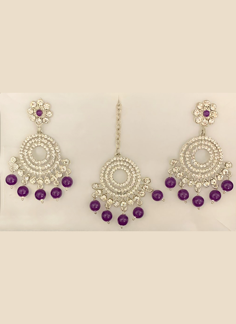 Buy Purple Earrings for Women by Priyaasi Online  Ajiocom