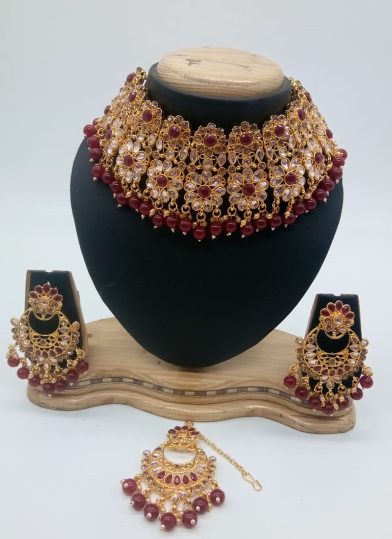 Maroon Bridal Jewellery atelieryuwa.ciao.jp