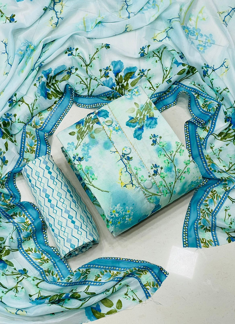 green floral summer dress fabric | Bodikian Textiles