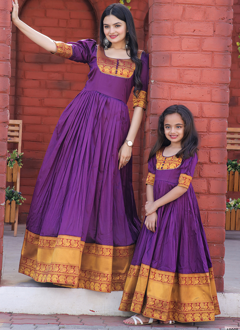 Mother and daughter 2024 matching traditional dresses