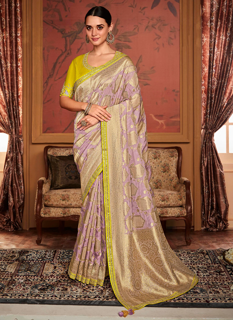 Buy Wedding saree at INR 949 online from Suit House Banarasi Silk Sarees :  V-0802947