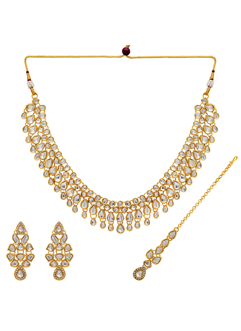 White Indian Wedding Jewellery Set Catalog