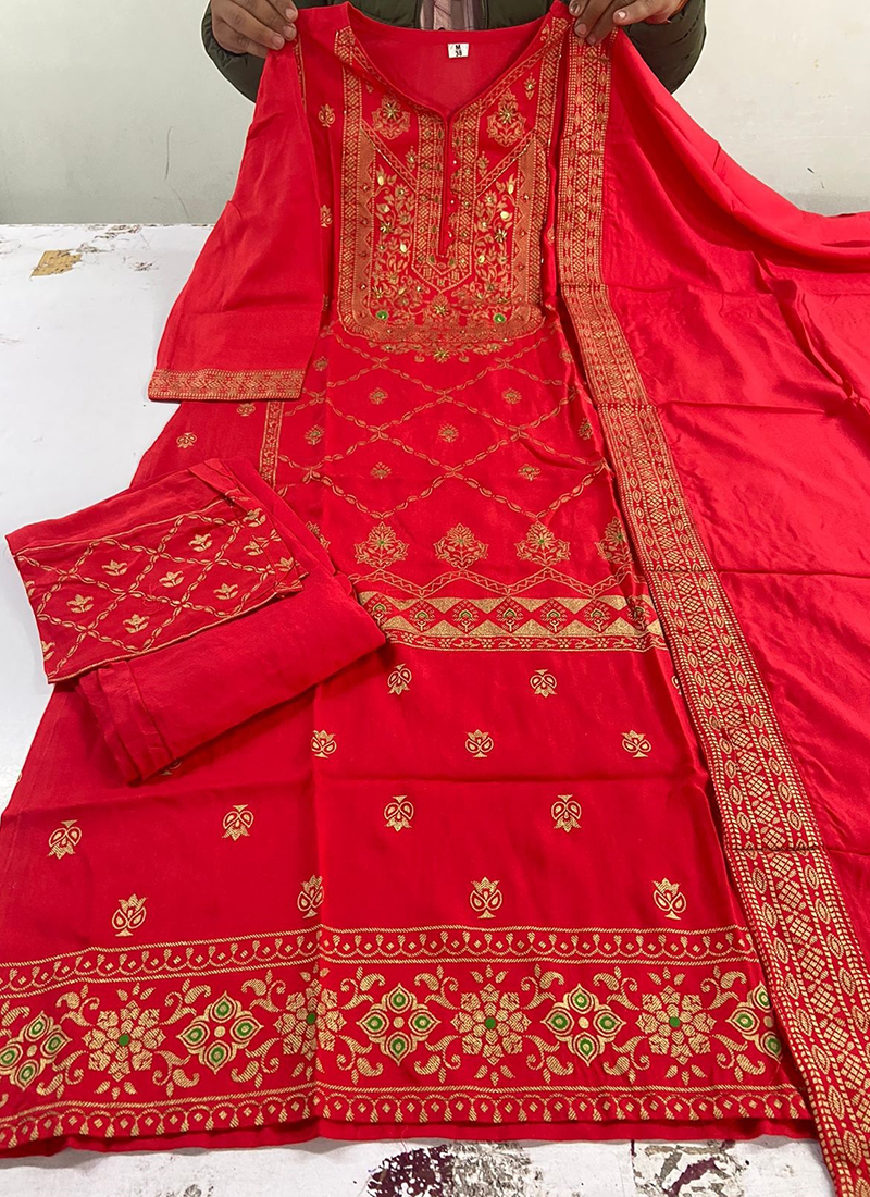 Rani Designer Party Wear Readymade Pant Suit With Hand Work