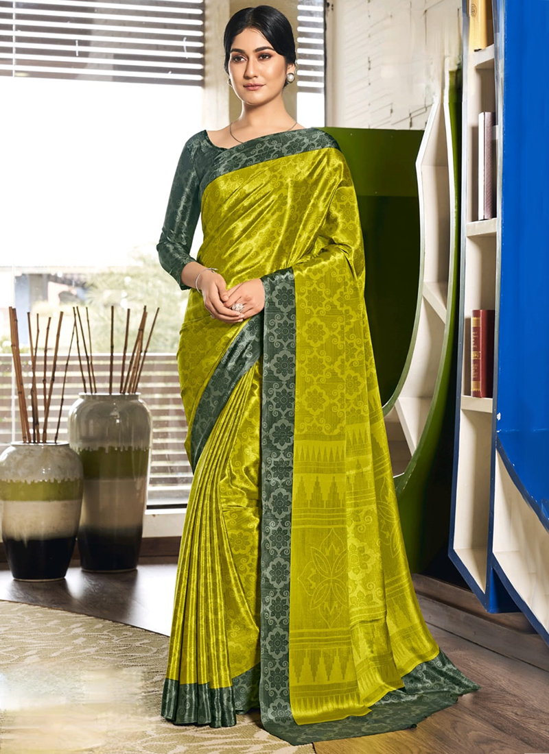 Sushma Silk Fashion Crepe Printed Sarees Wholesale Price Dealer