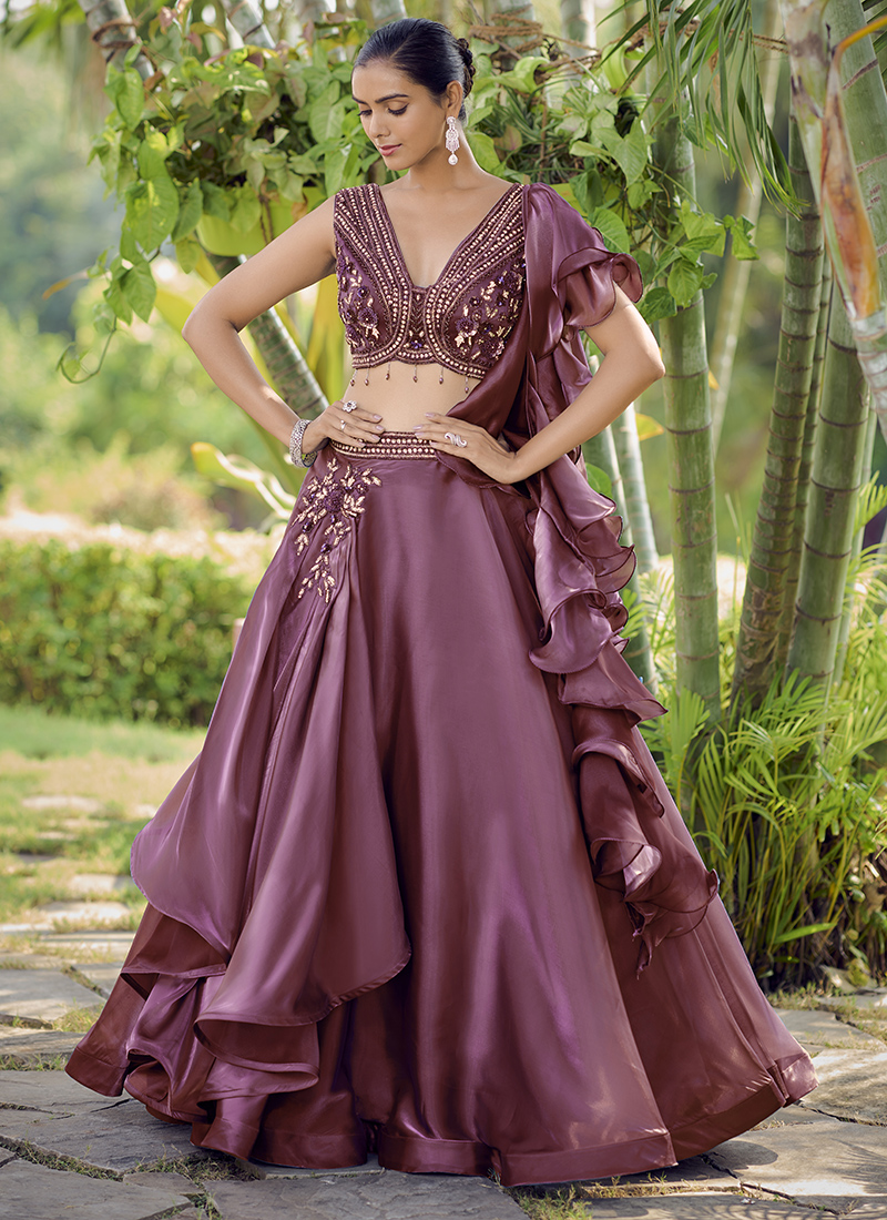 Gown Flipkart Fancy Lehenga Lehenga Choli Fancy Dress Maroon Designer  Lehenga Choli Flipkart