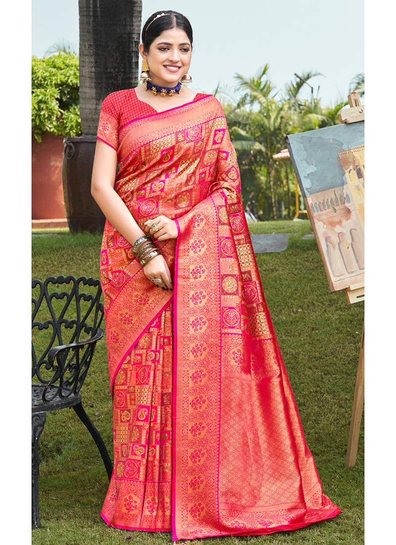 Kanchipuram Silk Sarees: Latest & Orignial Buy Online | Singhania's – Page  36