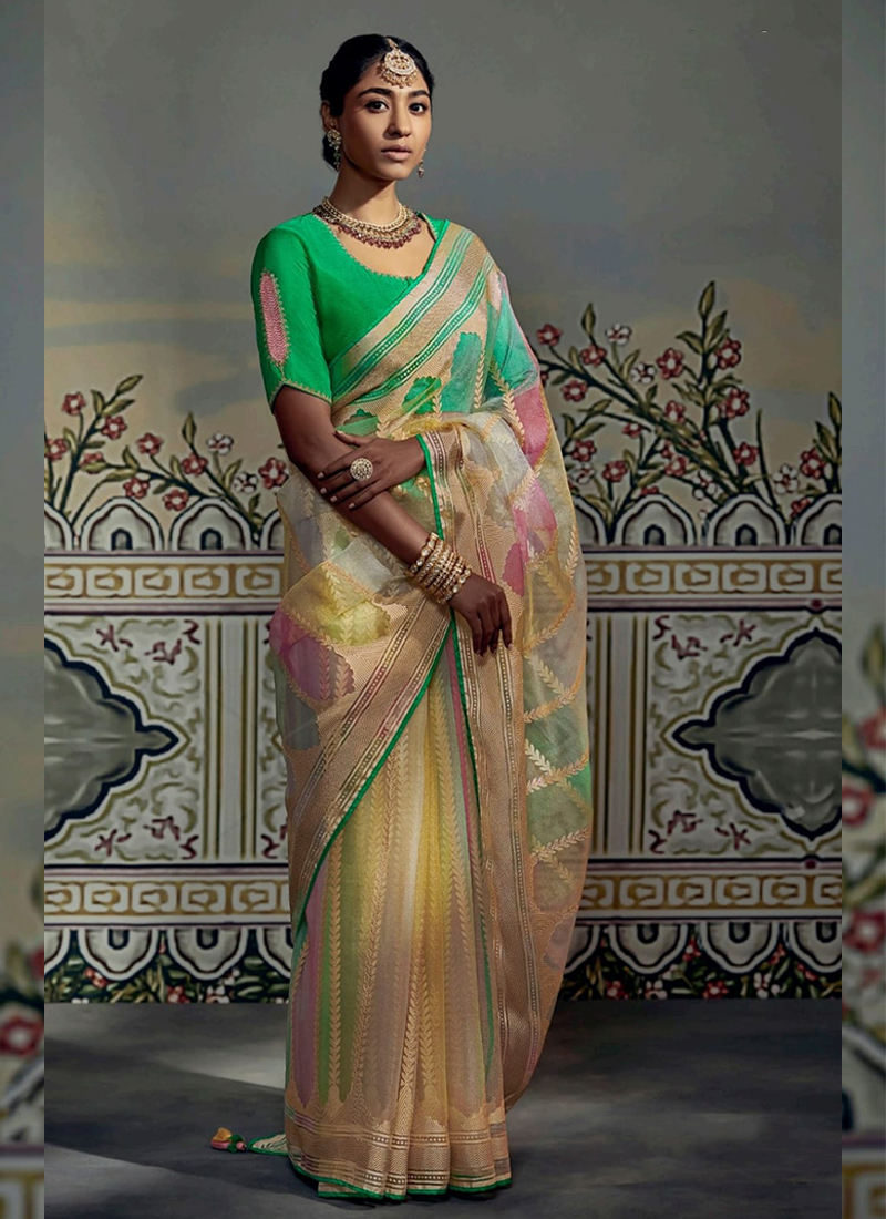 brasso saree party wear