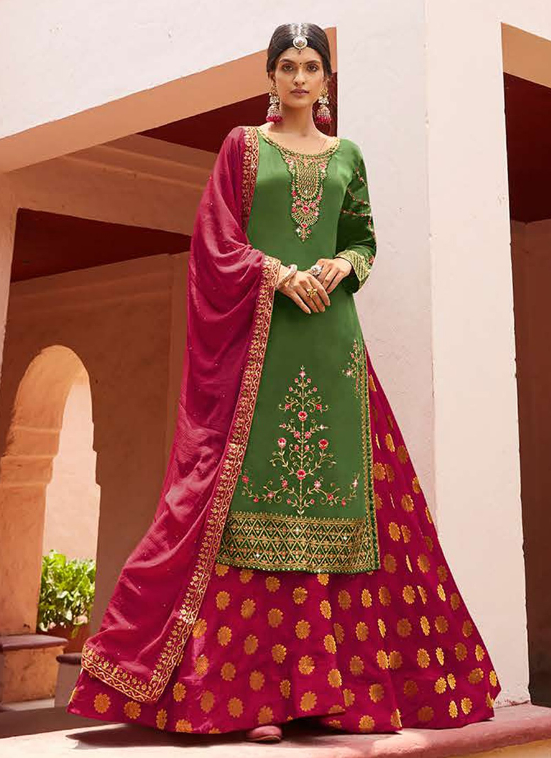 Give the Blouses a Break Wear Long Kurtis with Lehengas All You Need to  Know About the Latest Lehenga Trend and 10 Lehengas with Long Kurtis to Buy  Online 2020