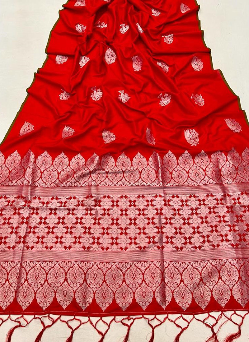 Buy Lavender Chanderi Saree Online at Peeli Dori