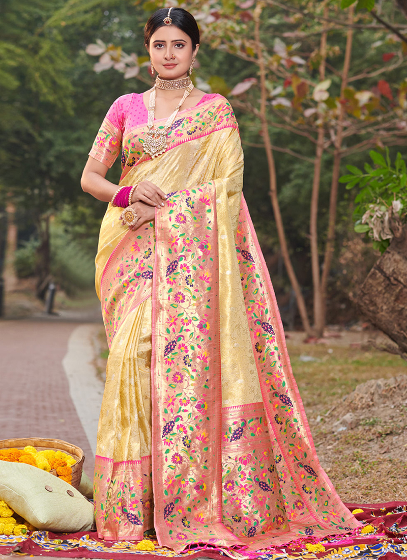 Party wear paithani on sale saree