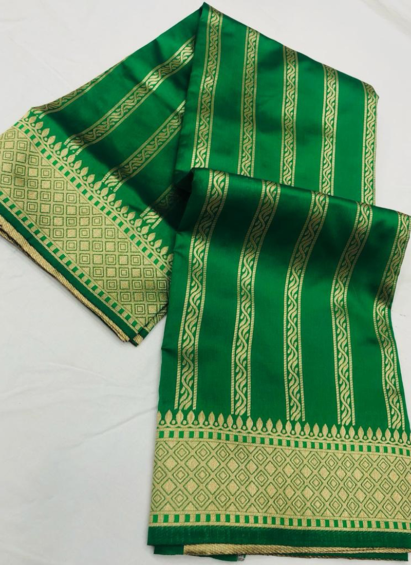Green Banarasi Silk Traditional Saree