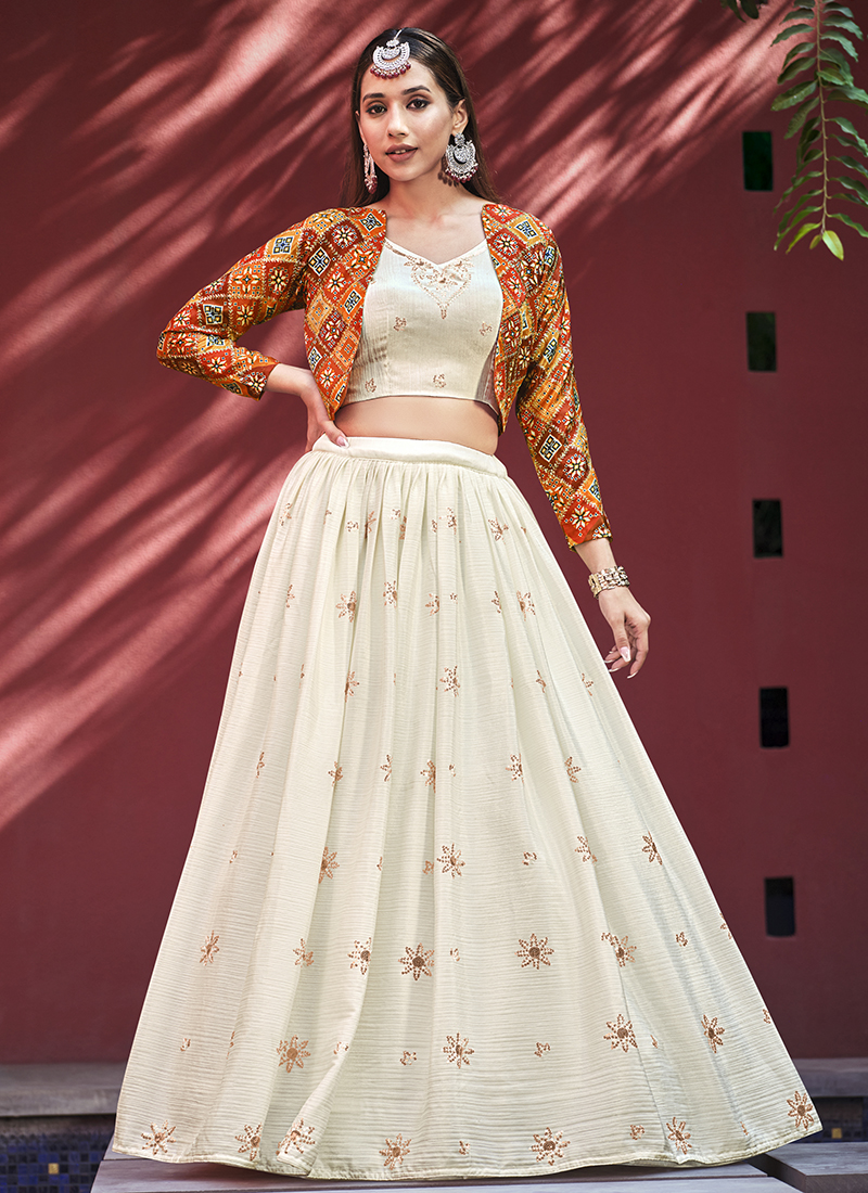 Buy Beige Blouse And Lehenga Skirt Natural Silk Printed Nadira Begum Set  For Women by Kalista Online at Aza Fashions.