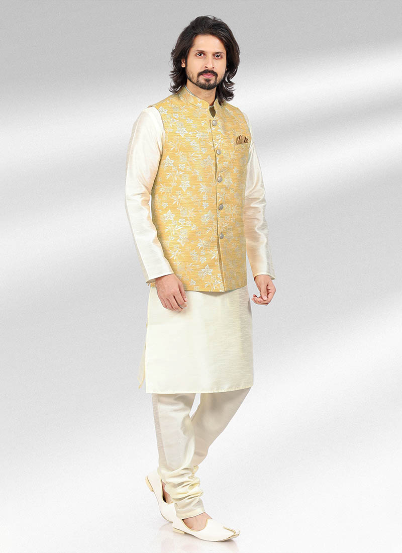 Ethnic Wear | Mens Indowestern Kurta Pajama Party wear | Freeup