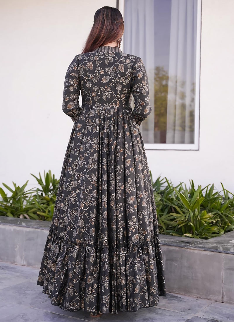 Women's Cotton Printed Anarkali Kurti with Palazzo Pants Set – Amy's Cart  Queen