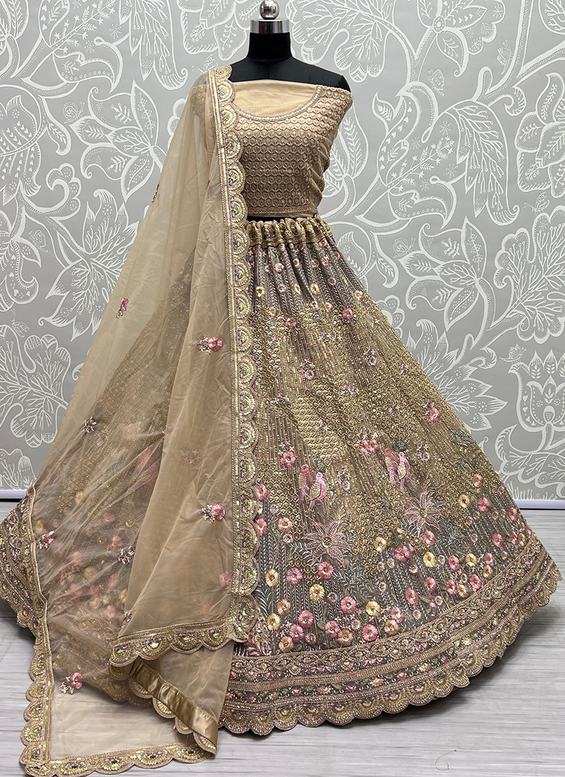 Beautiful Latest Unique Golden Color Wedding Wear Lehenga Choli is Here –  Fashionfy