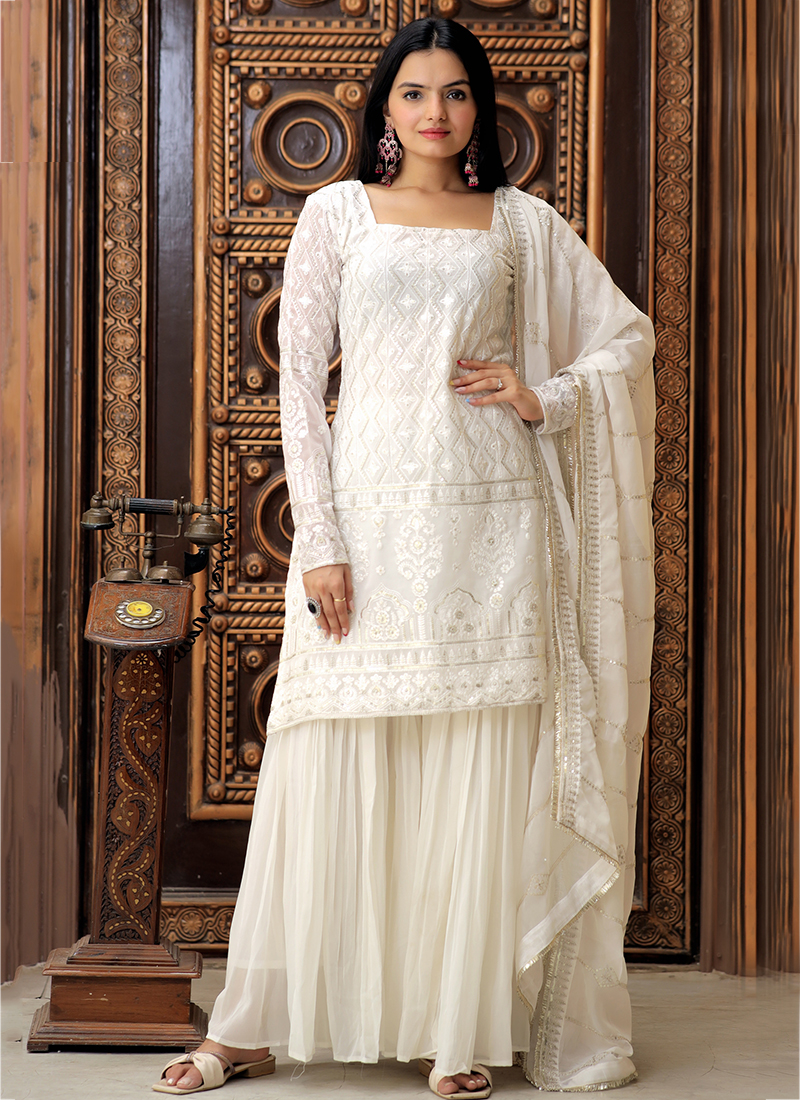 White Formal Wear Salwar Suits, Dry clean at Rs 2100 in Delhi