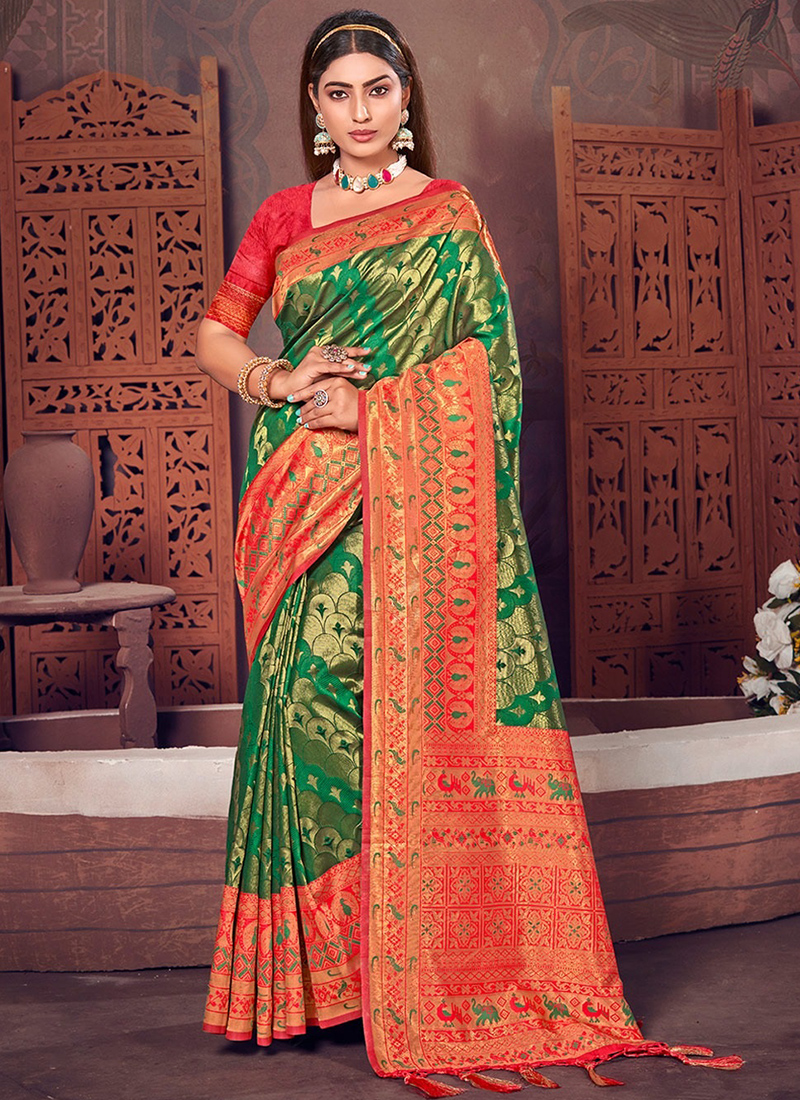 Kanjivaram Saree For Bride - Designer Sarees Rs 500 to 1000 - SareesWala.com