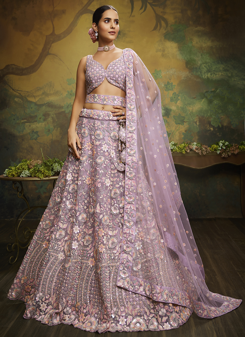 Pink and Purple Lehenga — SunandaKumar