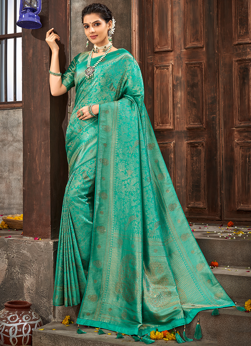 Buy White Silk Brocade Banarasi Woven Thread Saree For Women by Priyanka  Raajiv Online at Aza Fashions.