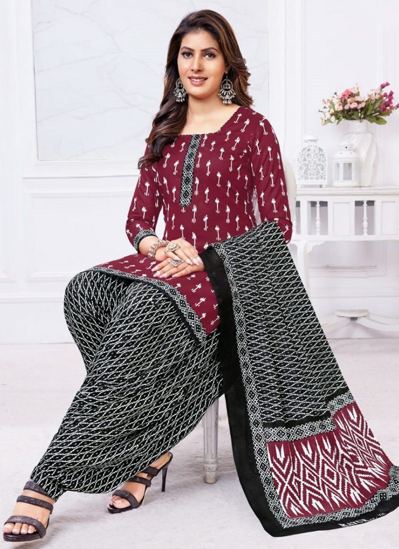 Buy online Printed Unstitched Patiyala Suit Set from Suits  Dress material  for Women by Ganpati Cotton Suits for 1099 at 48 off  2023 Limeroadcom