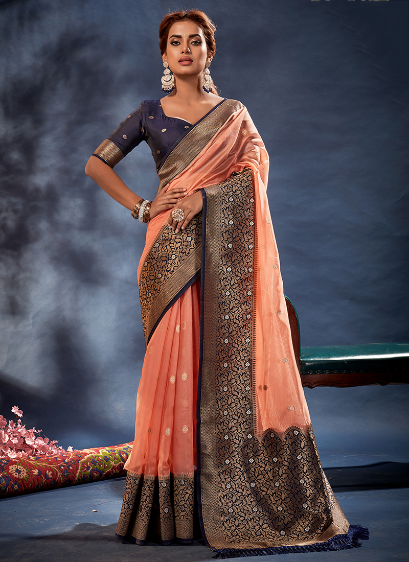 What Is Organza Silk Saree and Types of It - Sacred Weaves